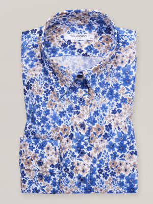 Klasyczna bluzka w niebieskie kwiaty