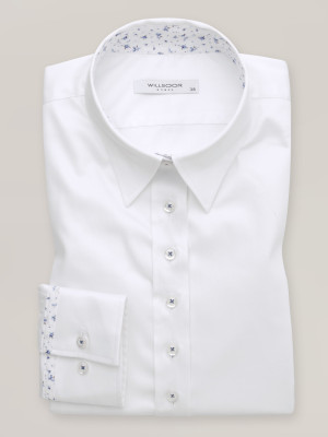 Biała bluzka z kontrastami